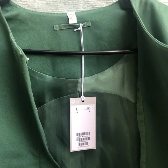 COS NWT Green Cropped Blazer | 6 - Picture 4 of 10